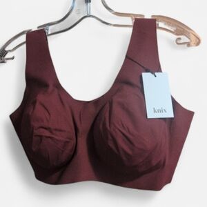 Knix Seamless Wireless Bra Women's XXXXL Burgundy Bra Pullover